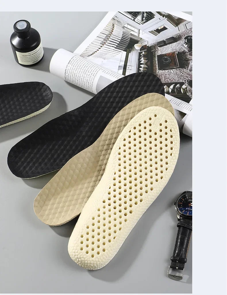 1Pair Memory Foam Insoles for Basketball Sports Shoes Shock Absorption Non-Slip Soft Shoe Sole Comfortable Foot Support