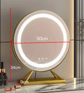 Lighted Vanity Makeup Mirror with Lights 3 Color Lighting Modes with 15X Magnification Mirror Smart Touch Control 360°Rotation