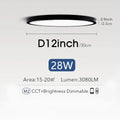 Smart Led Ceiling Light with Remote Control 3 Colors Dimmable Ceiling Lights Ultrathin Panel Lamps Bedroom Kitchen Ceiling Lamp