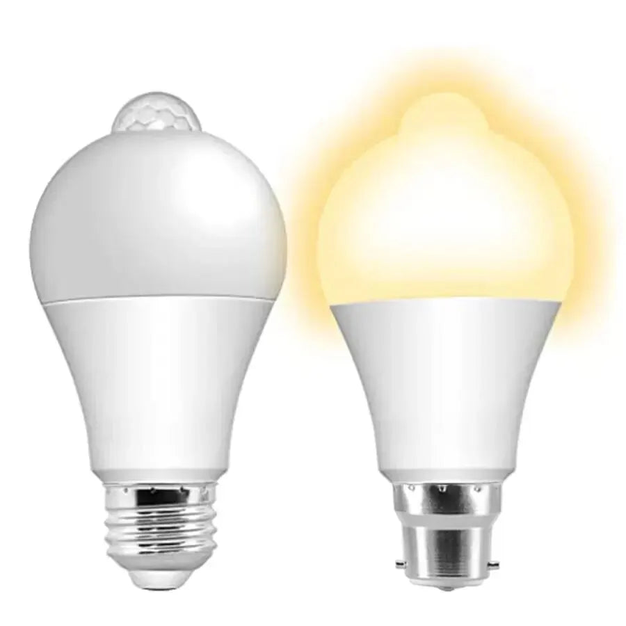 Motion Sensor LED Bulb E27 LED Lamp B22 PIR Sensor Light Bulbs Auto ON/OFF Night Light For Porch Stairs Garage Security Lights