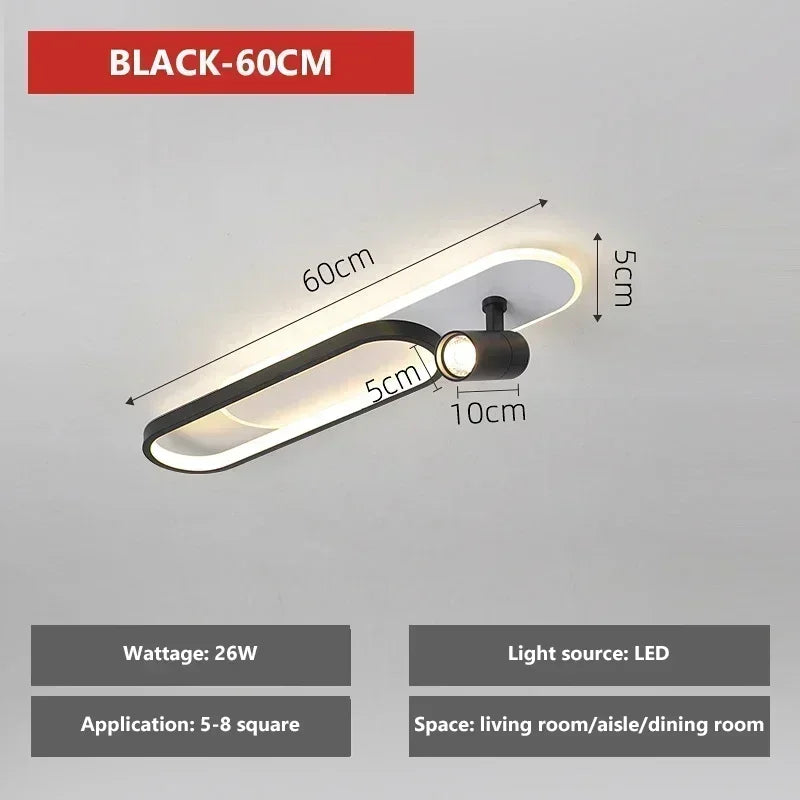 Modern LED Ceiling Lights with Spotlight Aisle Chandelier for Living Room Hallway Cloakroom Lamps Home Indoor Lighting fixtures