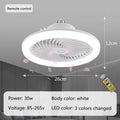 Smart 3-in-1 led Ceiling Fan Light with Remote Control 3-speed E27 AC85-265v for Bedroom Living Room Fan Lighting Tricolor white