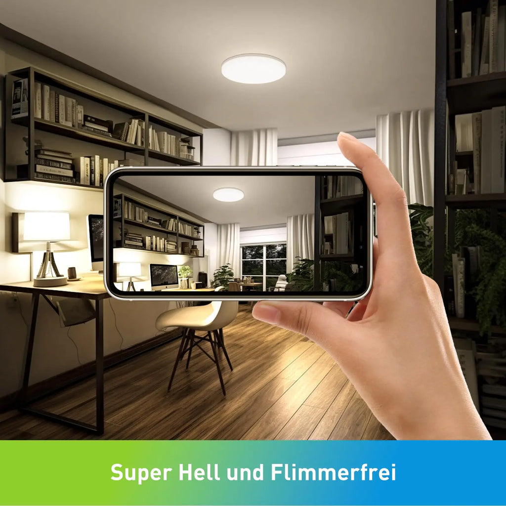 Round LED Ceiling Light Modern Home Decorative Ceiling Lighting Fixture 18/24/36/48W Living Room Bedroom Indoor Kitchen Lighting