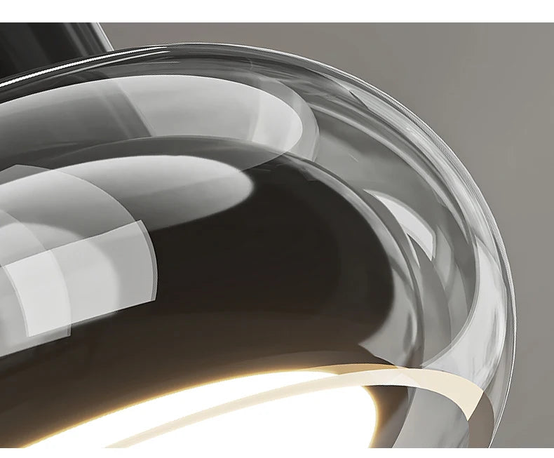 Italian Minimalist Designer Glass Ceiling Light Circular Corridor Lamp Hallway Living Room Dressing Room Lighting Decoration