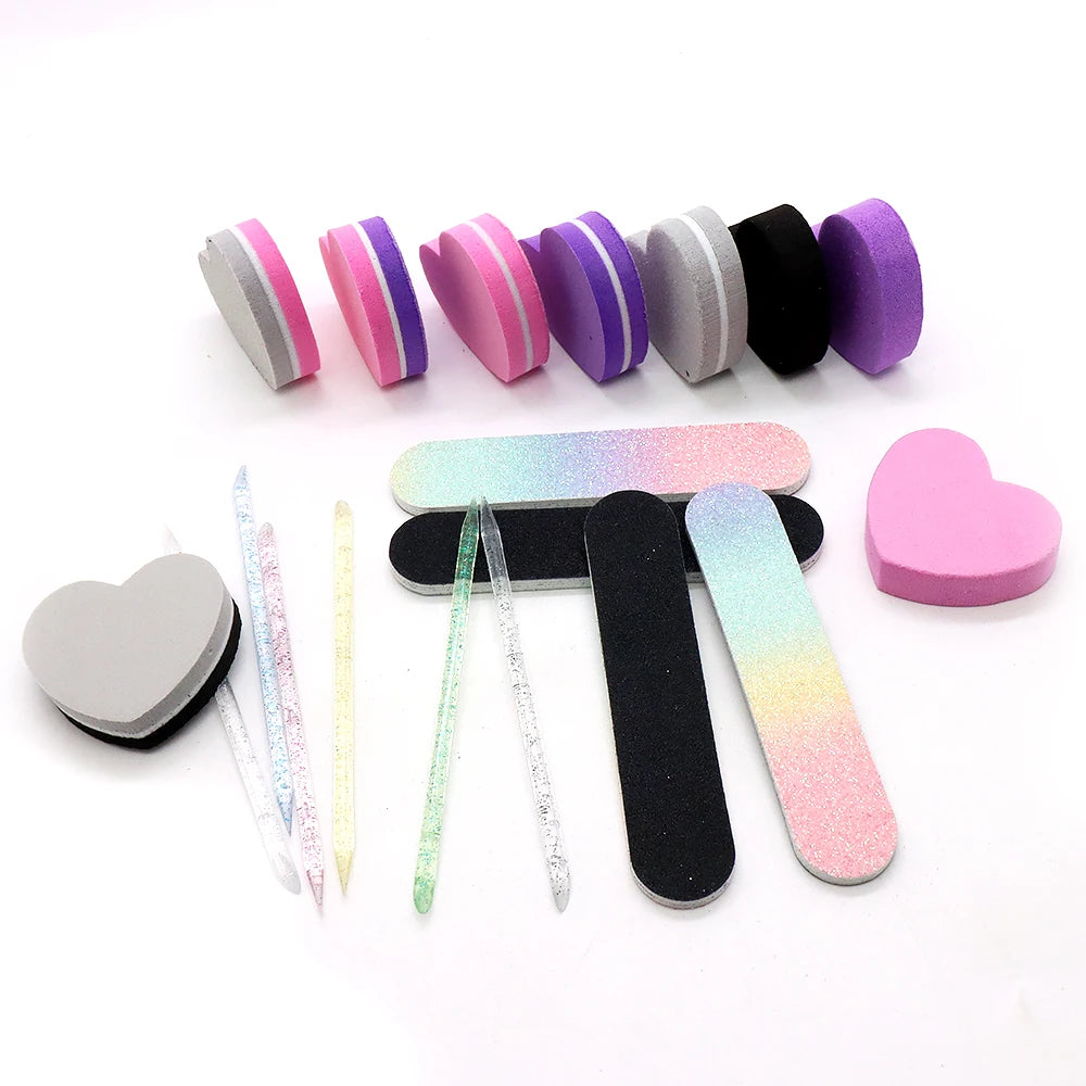 5/10 Sets Care Manicure Set MINI Heat Nail File Set Professional Nail Clipper Kit 3pcs each Pack Nail cuticle clipper Kits