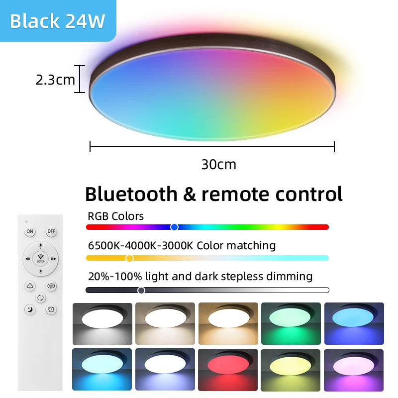 LED Ceiling Lamps Chandelier Panel Lamp IP44 Waterproof Bathroom Ceiling Lights Indoor Lighting for Bedroom Living Room Luminair