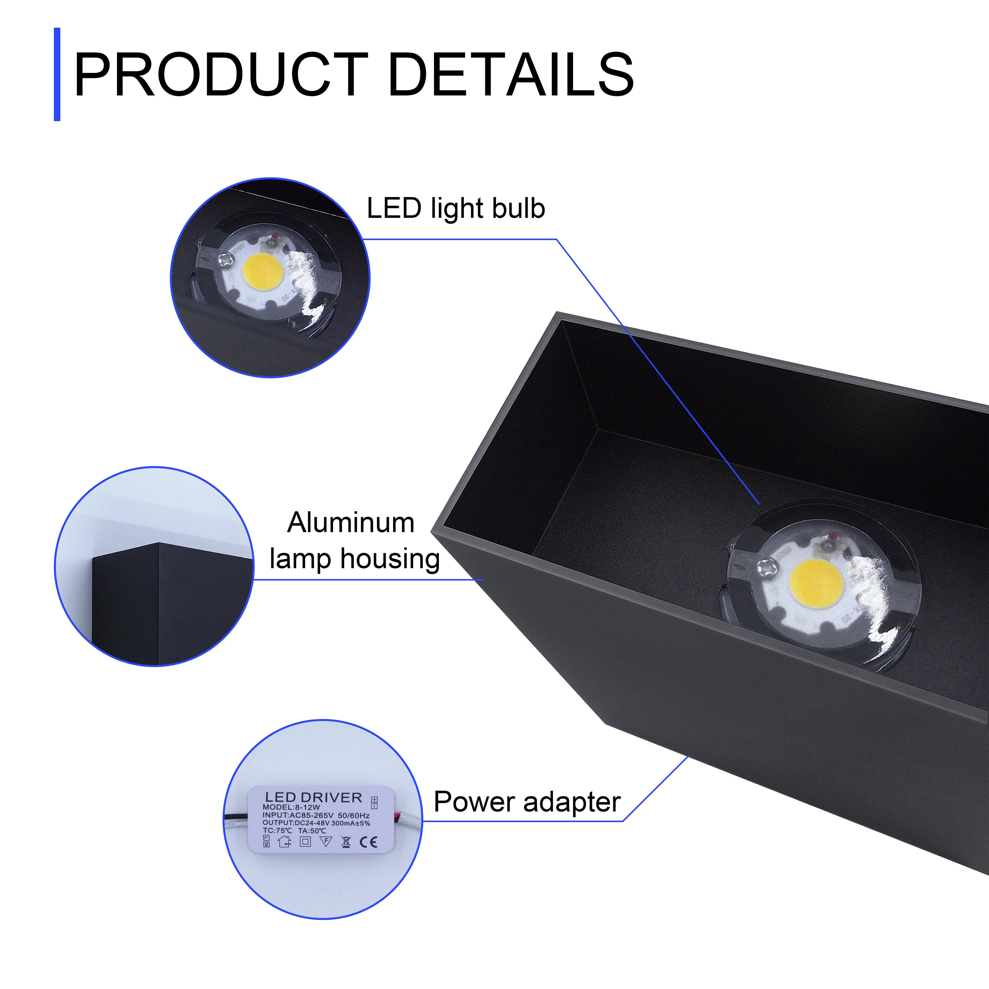 Modern LED Indoor Wall Lights 12W Up And Down Wall Mounted Lamp Living Room Corridor Bedroom Decoration Sconces
