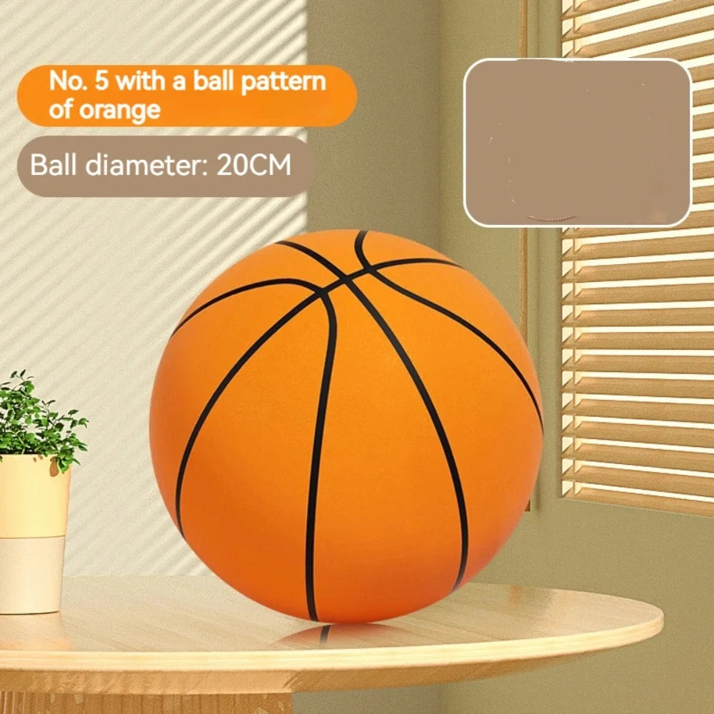 Silent Foam Basketball  Cloth Wrapped Sensory Ball For Kids Indoor Play Motor Skills Safe Toy Fitness