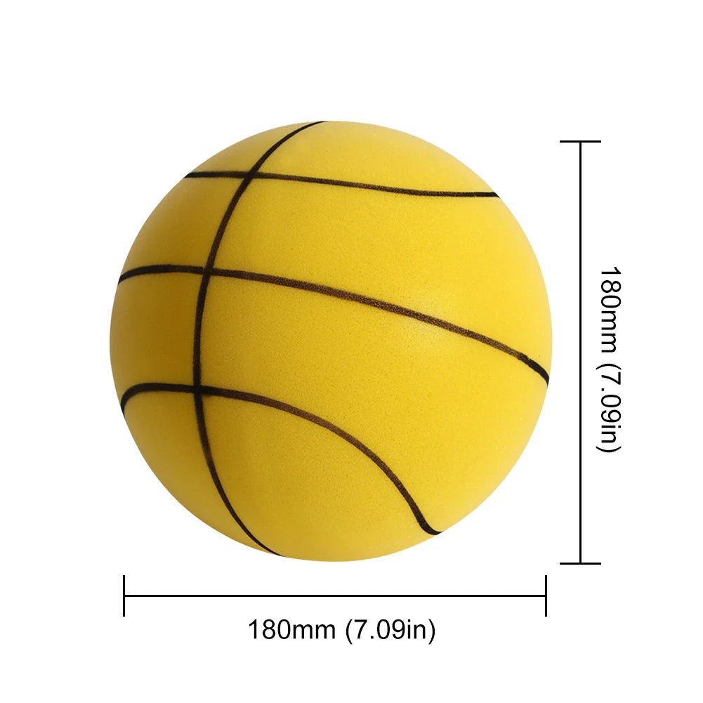 Bouncing Mute Ball 18/21/24cm Silent Foam Basketball Indoor Silent Ball Pat Basketball Silent Toddler Toys Air Bounce Basketball