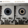 Indoor Modern Minimalist Designer LED Lamp Porch Bedroom Bedside Lighting Decoration Round Background Creative UFO Wall Sconces