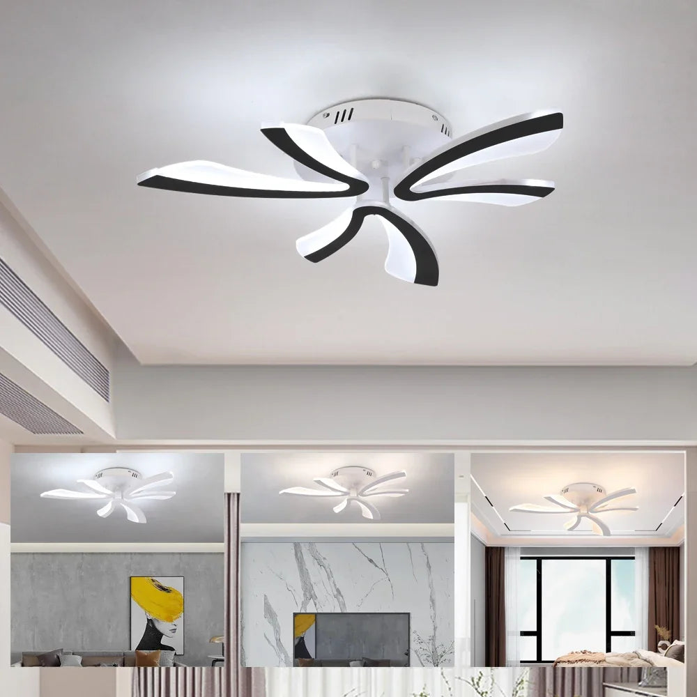 Modern Led Acrylic Ceiling Light Fixture Creative Design Led Chandelier Ceiling Lamps RC Dimming  Indoor Lighting Plafon Lustres