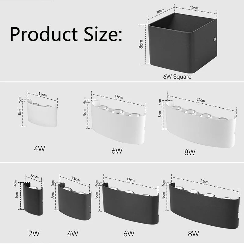 LED Wall Light Interior 6W Modern Decoration Lamp 85-265V Indoor Lighting For Home Stairs Bedside Living Room Wall Sconce Lamp