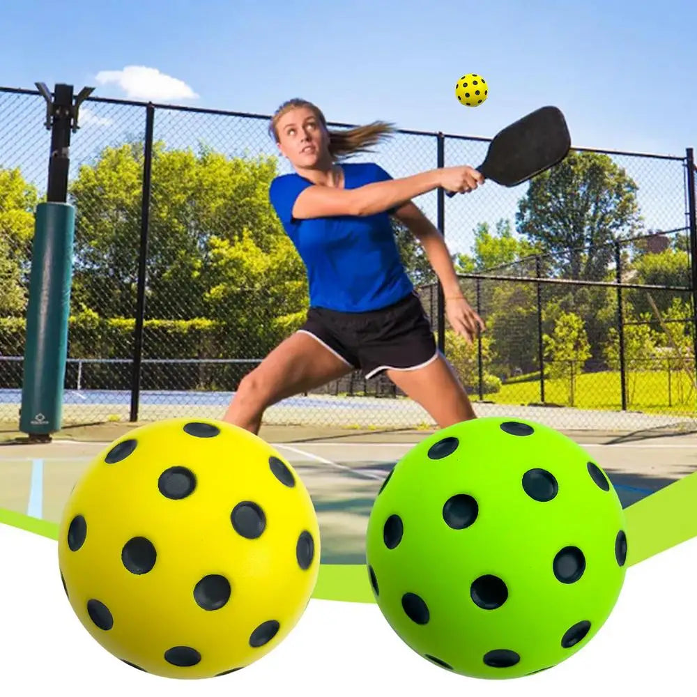1PC Silent Pickleball Indoor Entertainment Silent Practice Ball PU Foam High Bounce Resistance Not Disturbing People