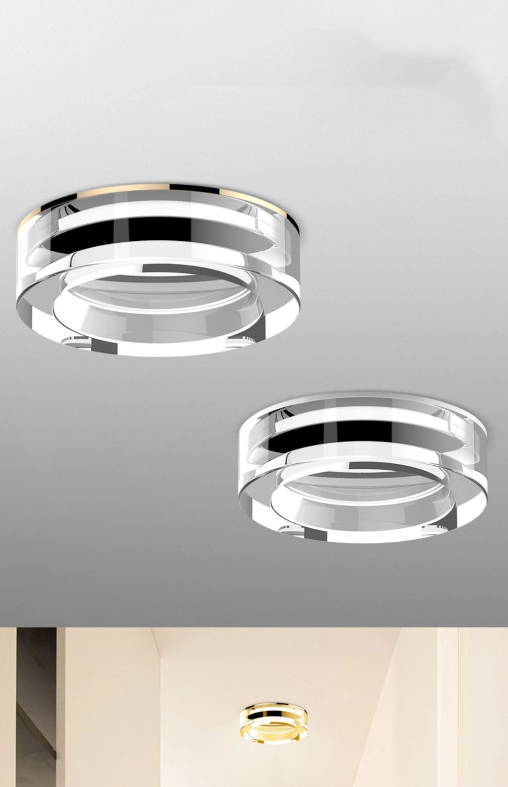 LED Ceiling Lamp Downlights Interior Lighting Fixture Living Room Entrance Corridor Bedroom Kitchen Home Decor Ceiling Lights