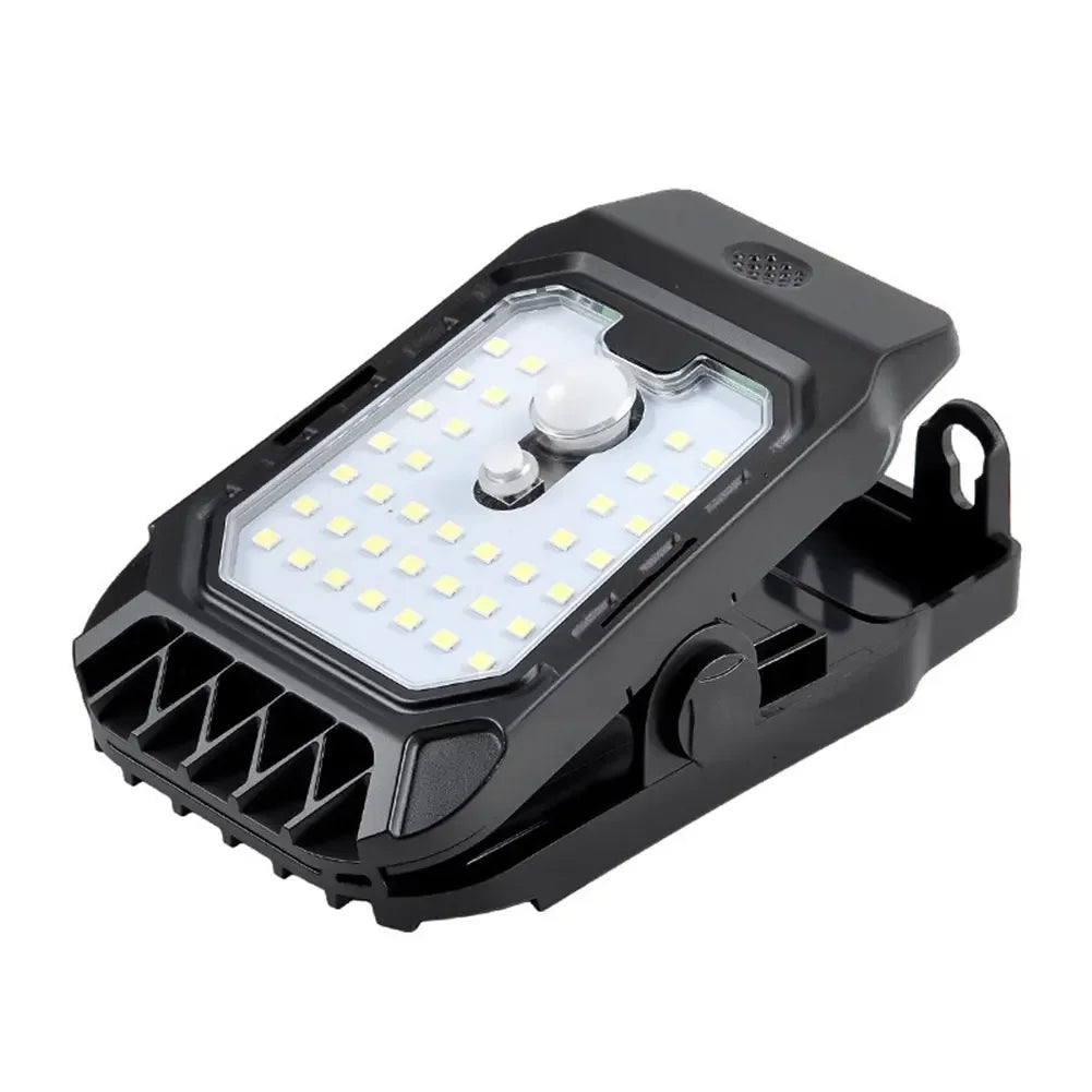 Motion sensor solar outdoor wall lamp with charging clip waterproof LED light for garden driveway porch security