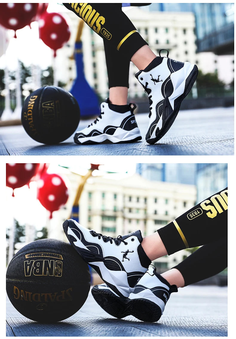 Kids Boy Breathable Basketball Woman Training Sneakers Zapatillas Men's Basketball Shoes High Top Basketball Shoes Outdoor 2025