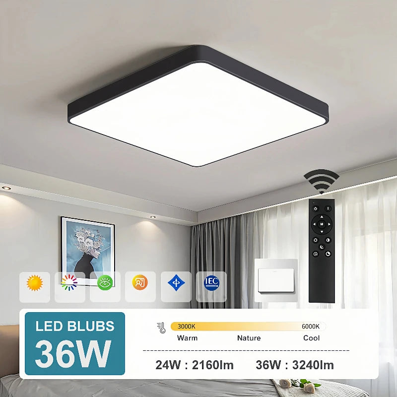 23/30cm Modern LED Ceiling Light Waterproof Dustproof Triple Proof for Kitchen Bedroom Bathroom Living Room Indoor Home Lighting
