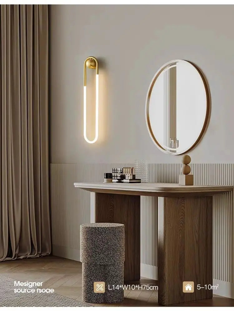 Mirror Wall Lamps Bathroom Modern Wall Lights Toilet Wall Mounted Lighting Fixtures Sconces Indoor Bedroom 12W 40 CM