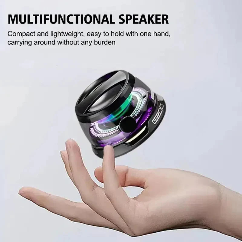 Portable Bluetooth Speaker G200 RGB Lighting Magnetic Speaker BT5.3 Mini Sound Box 7 Hours Playback Phone Holder