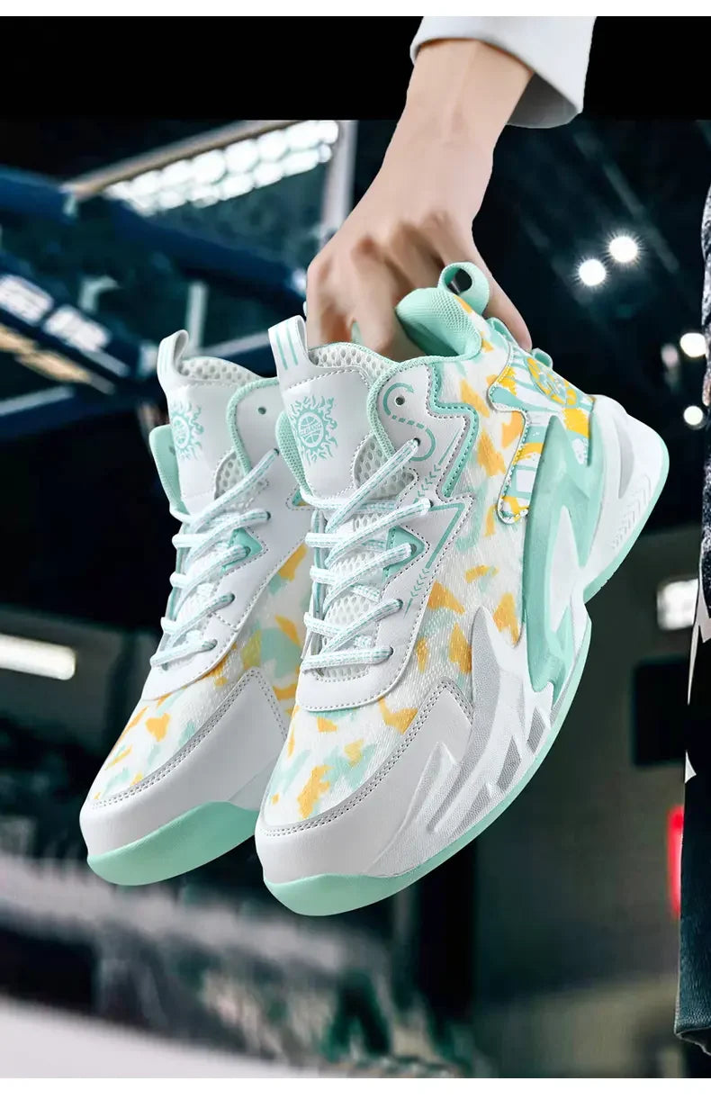 Flying Weave Breathable Basketball Shoes, Soft And Comfortable, Thickened Shock-absorbing Sole, Durable For Daily Sports Outdoor