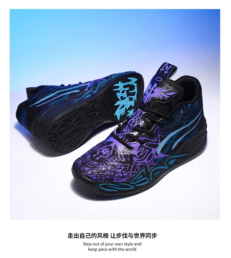 739 High Quality Mens Basketball Sneakers Breathable Cushioning Training Sports Shoes Youth Gym ForMotion Basketball Shoes 35-45