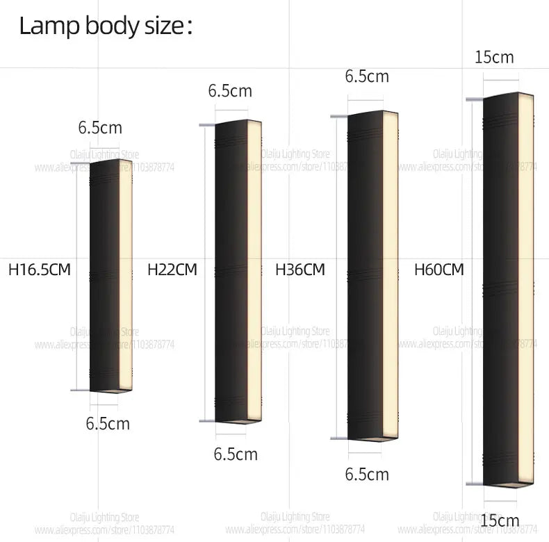 Outdoor Wall Lamp Simple Style Villa Courtyard Corridor Lights IP65 Indoor Living Room Wall Decoration Lamp Garden Wall Fitting
