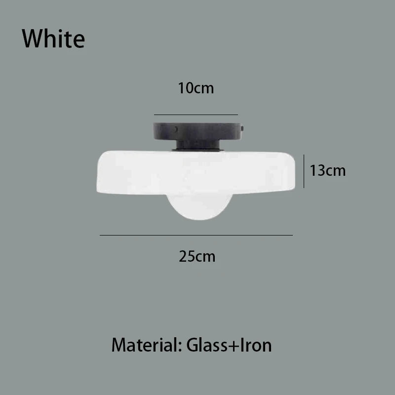 Contemporary Vintage Glass Ceiling Light Entry Hall Balcony Light Bedroom Study Hallway Porch Kitchen Bathroom Light Fixture