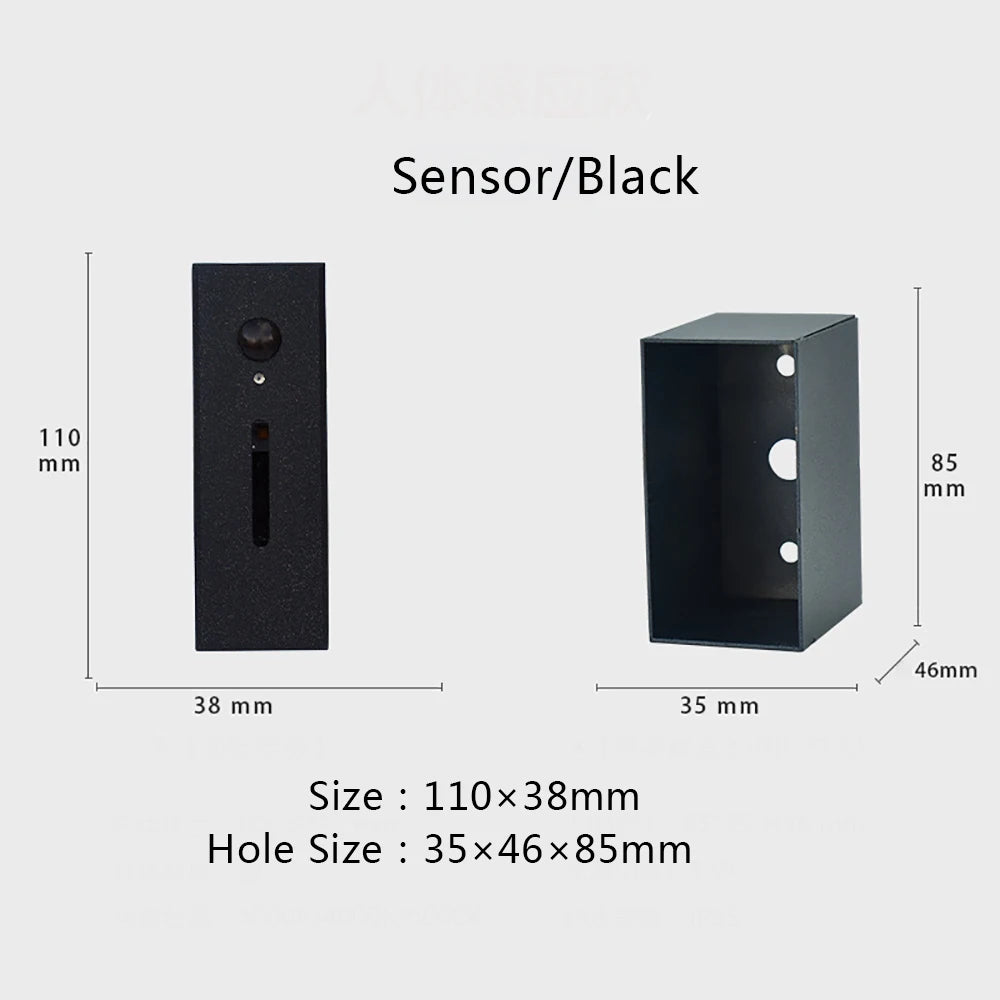SANDIY Smart Light Intelligent Sensor Lamp Wall Embedded Led for House Step&Stair Foyer Balcony Home Ladder Lighting with Box 3W