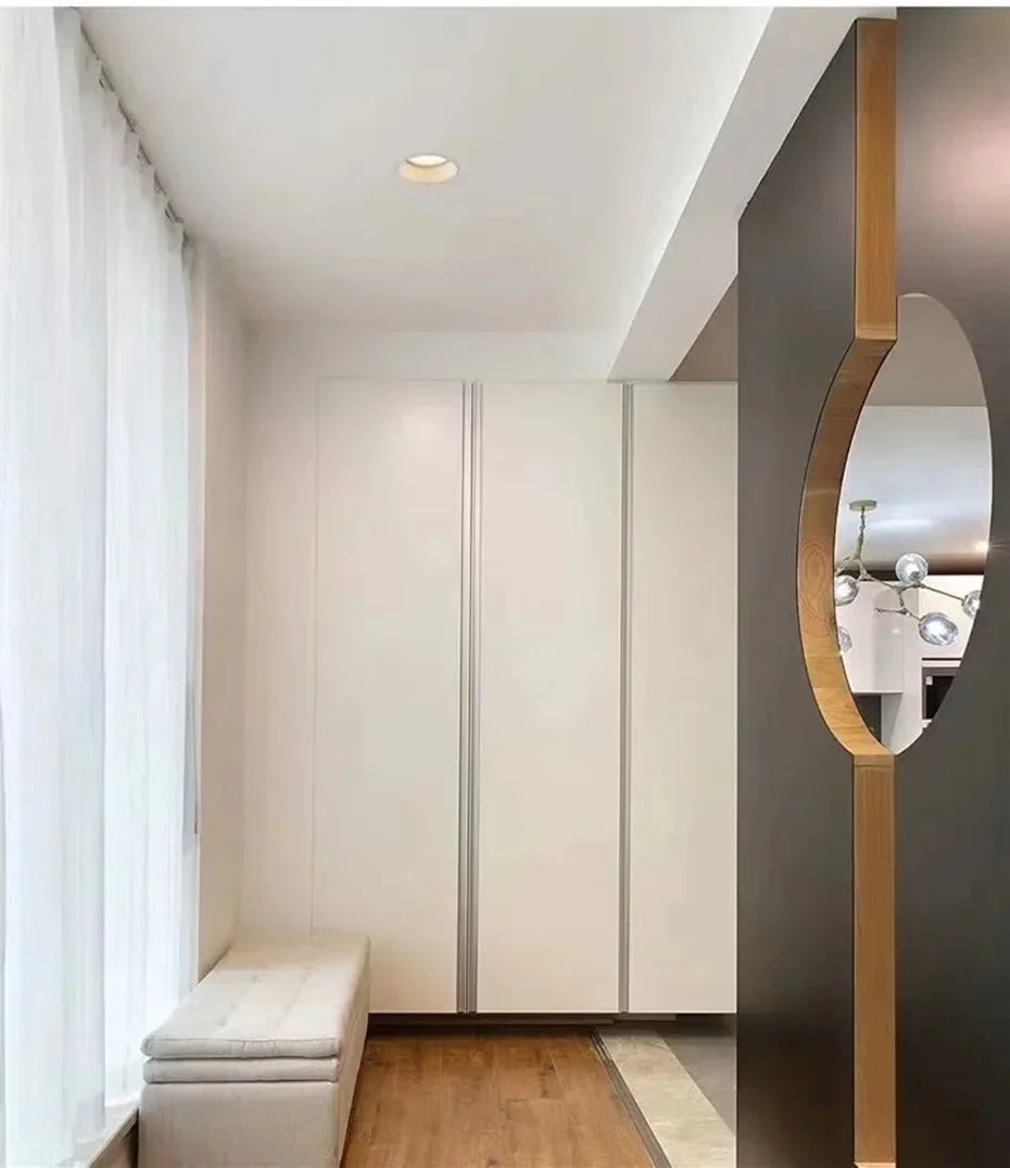 LED Downlight 15W 12W 7W 85-220V 60 Degrees Angle Anti-Glare Indoor Living Room Nordic Ceiling Recessed Spot Lights