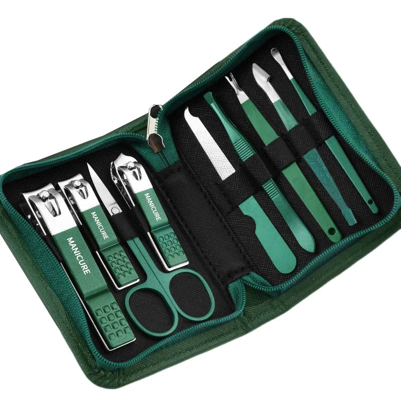 Professional 7-18 Piece Nail Care Kit Stainless Steel Manicure Nail Clippers High Aesthetic Value Portable and Practica Tools