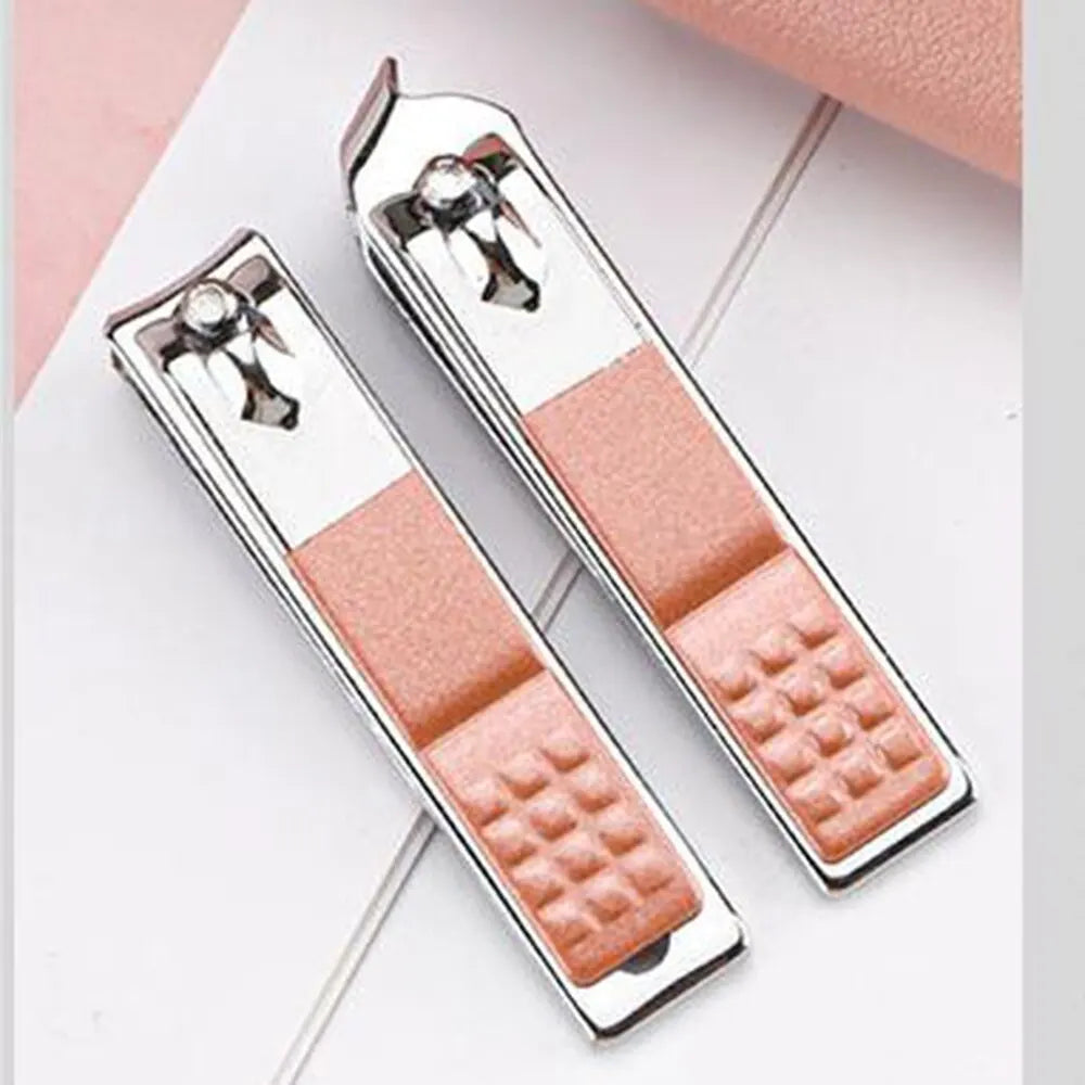Nail Care 7pcs Cutter Scissor Tweezer Clipper Manicure Pedicure Kit Set With Colorful PU Leather Case