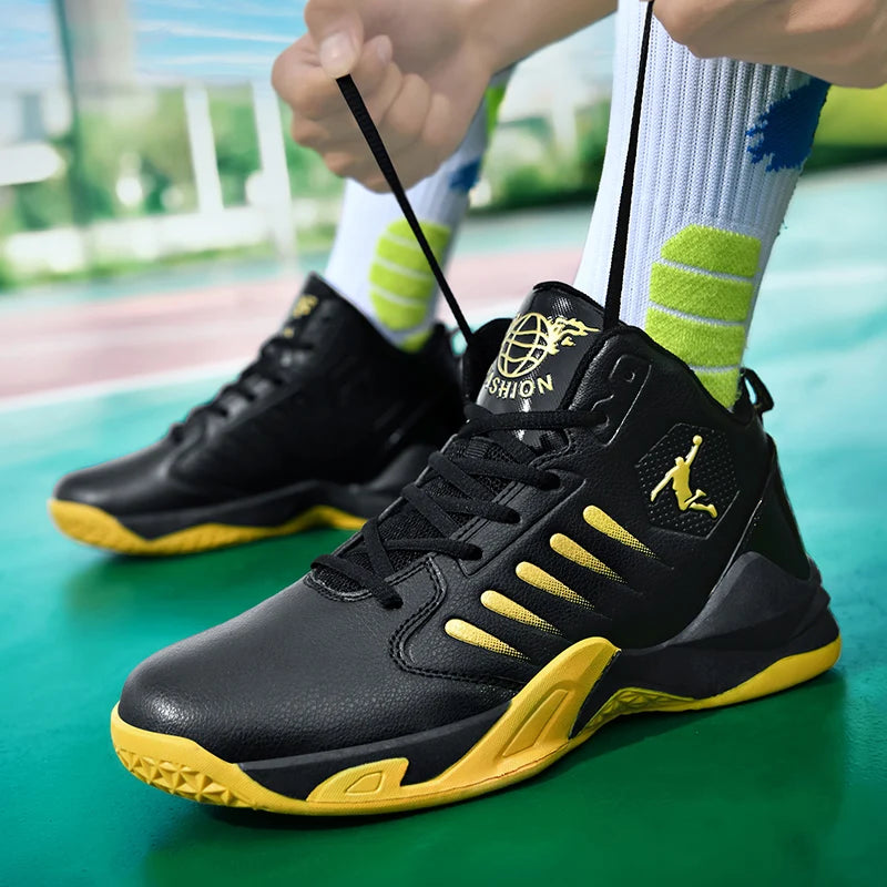 Outdoor Soft Men's Basketball Shoes Comfortable Breathable Man Sneakers Fashion Lightweight Male Cushioning Non-slip Sport Shoes