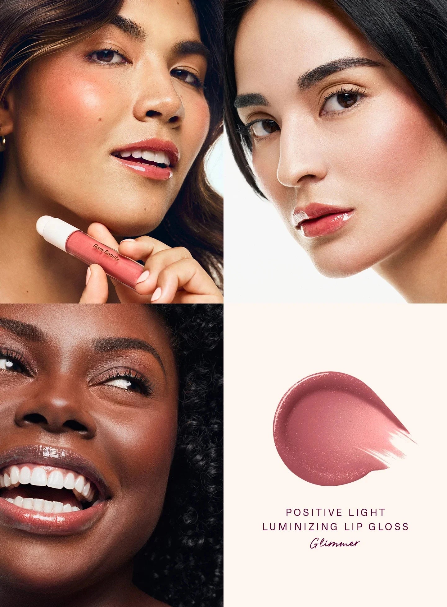 Rare Beauty Lipstick Lip Waterproof Gloss Glossy Shimmer Liquid Blush Long-lasting Non-makeup Liquid Contour Natural Blendable