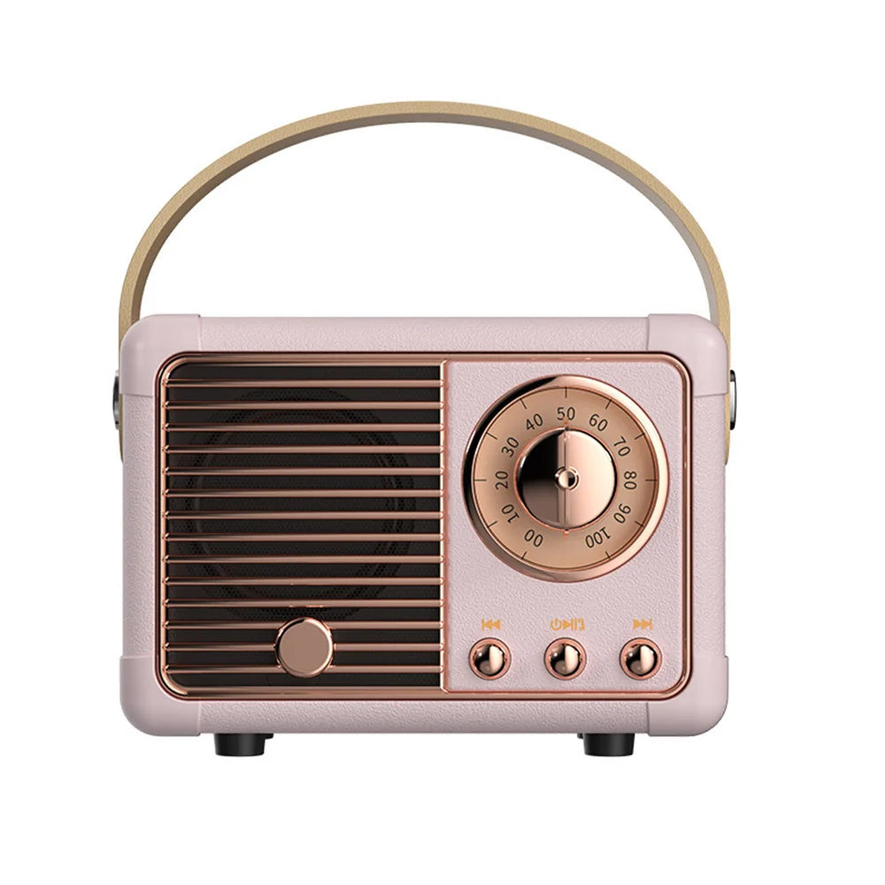 Wireless Bluetooth Speaker Sound Stereo Portable USB Charging Mini Speakers Travel Music Player Retro Music Box Dropshipping