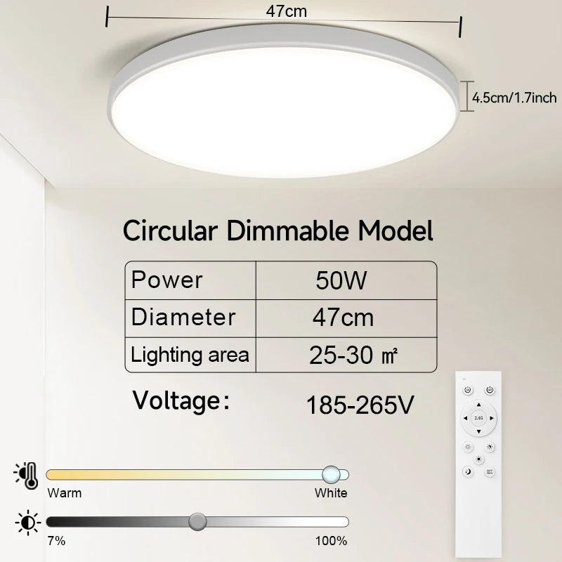 LED Ceiling Lamps Chandelier Panel Lamp IP44 Waterproof Bathroom Ceiling Lights Indoor Lighting for Bedroom Living Room Luminair