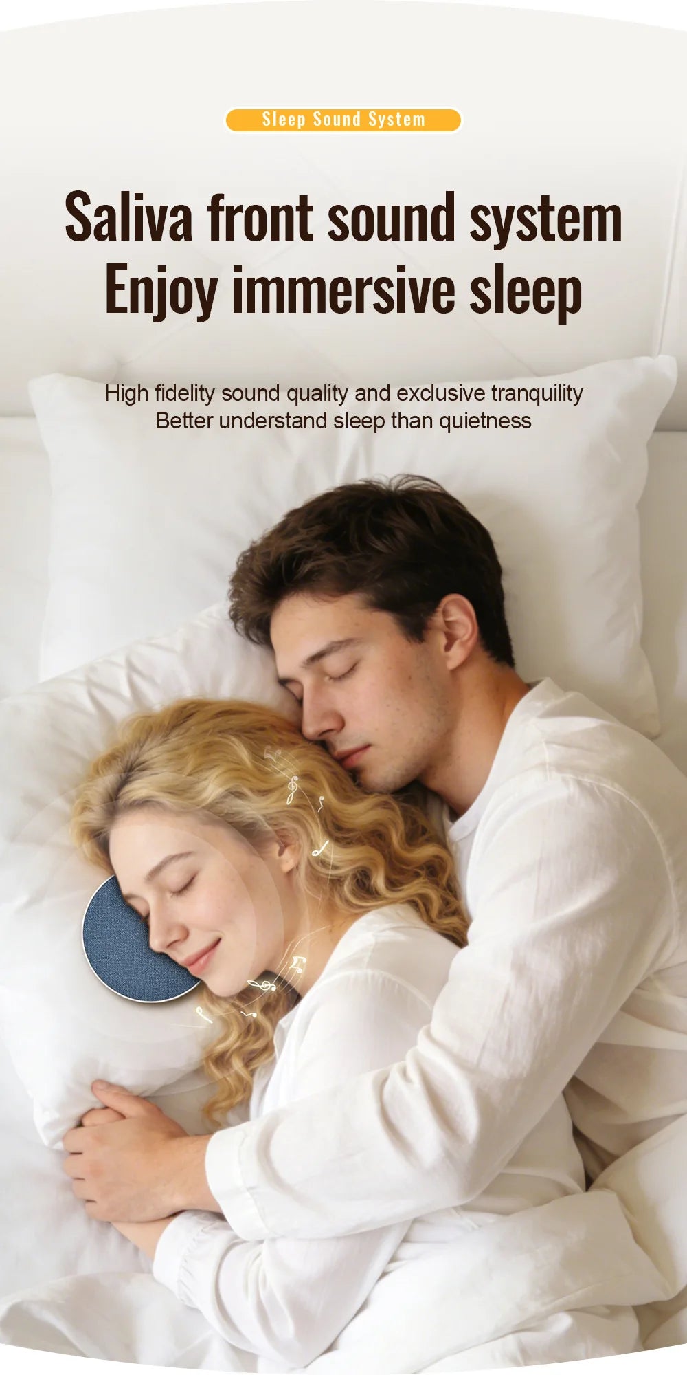 Bluetooth Speaker Wireless Bluetooth5.4 HiFi Pillow Sound Disc Sleep Decompression Support TF Card Reading Type-C Cable Charging