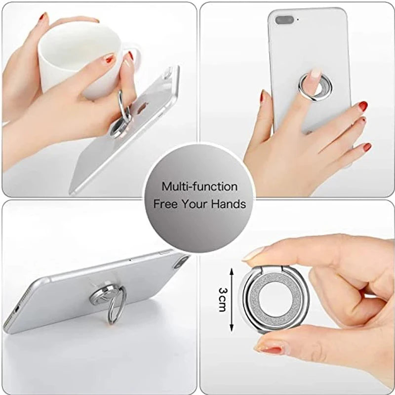 Fashion Stand Mobile Phone Accessories Portable Ring Bracket Bling Finger Ring Phone Holder for Xiaomi iPhone 14 15
