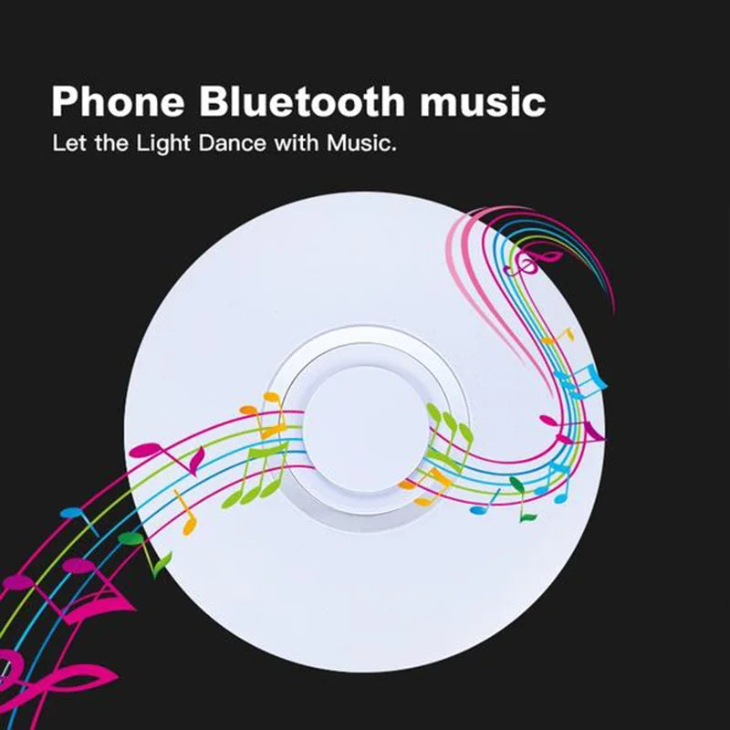 RGB Smart Home LED Ceiling Light With Speakers For Music APP Remote Control Bluetooth Interior Decoration Bedroom Party