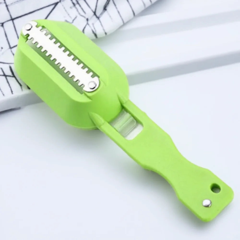 Fish Skin Brush Fast Fish Scale Remover Scraper Planer Tool Fish Scaler Fishing Knife Cleaning Kitchen Cooking Accessories