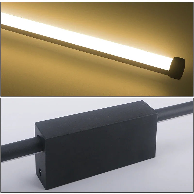 Indoor LED  long wall lamp  Nordic style Long LED Wall Light  Home Decoration Bedroom Living Room Sofa Background