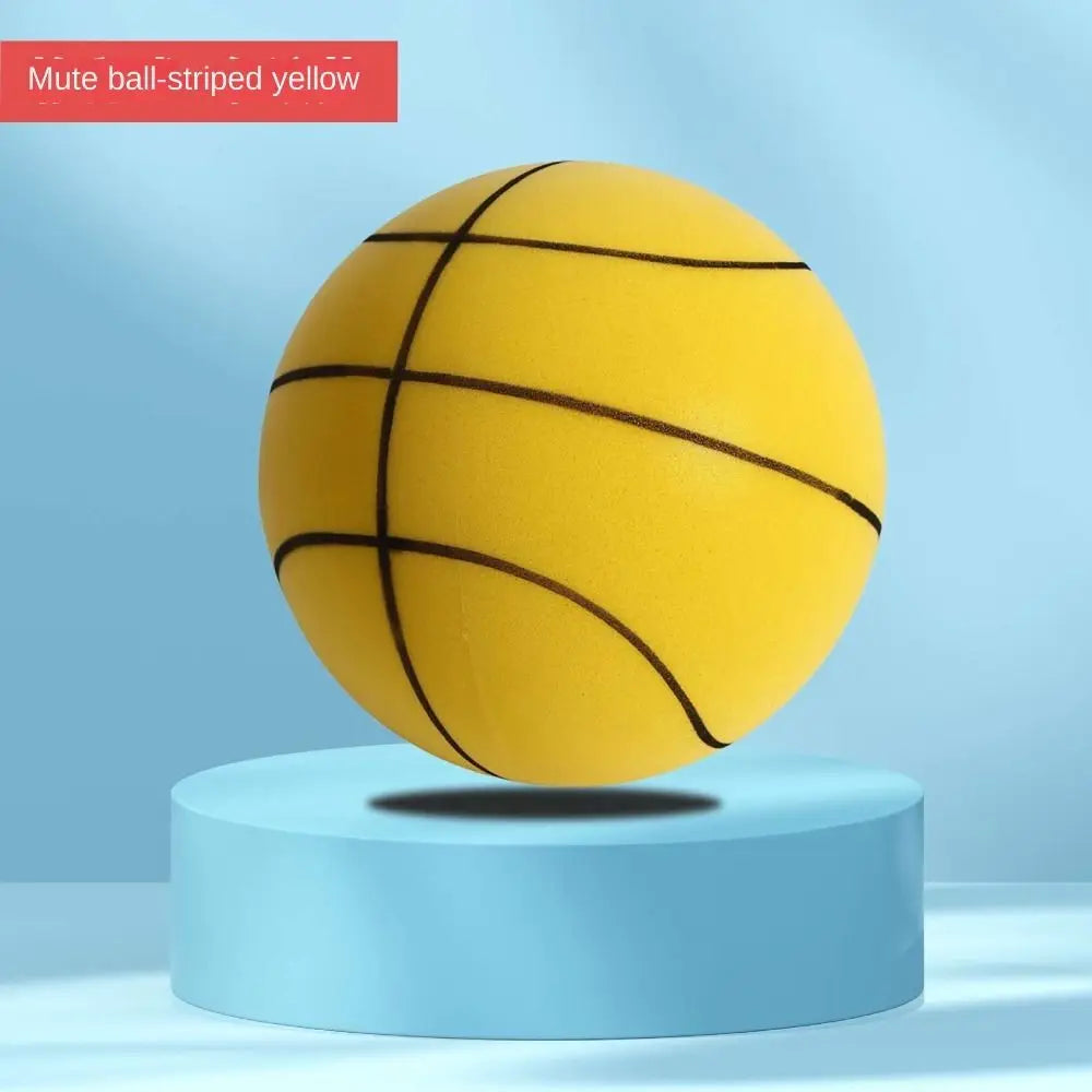 18cm/22cm/24cm Silent Training Basketball High Elasticity Low Decibel Bouncy Balls Lightweight Damping Bouncing Mute Ball