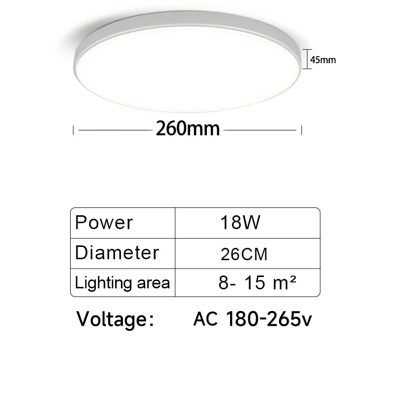 LED Ceiling Lamps Chandelier Panel Lamp IP44 Waterproof Bathroom Ceiling Lights Indoor Lighting for Bedroom Living Room Luminair