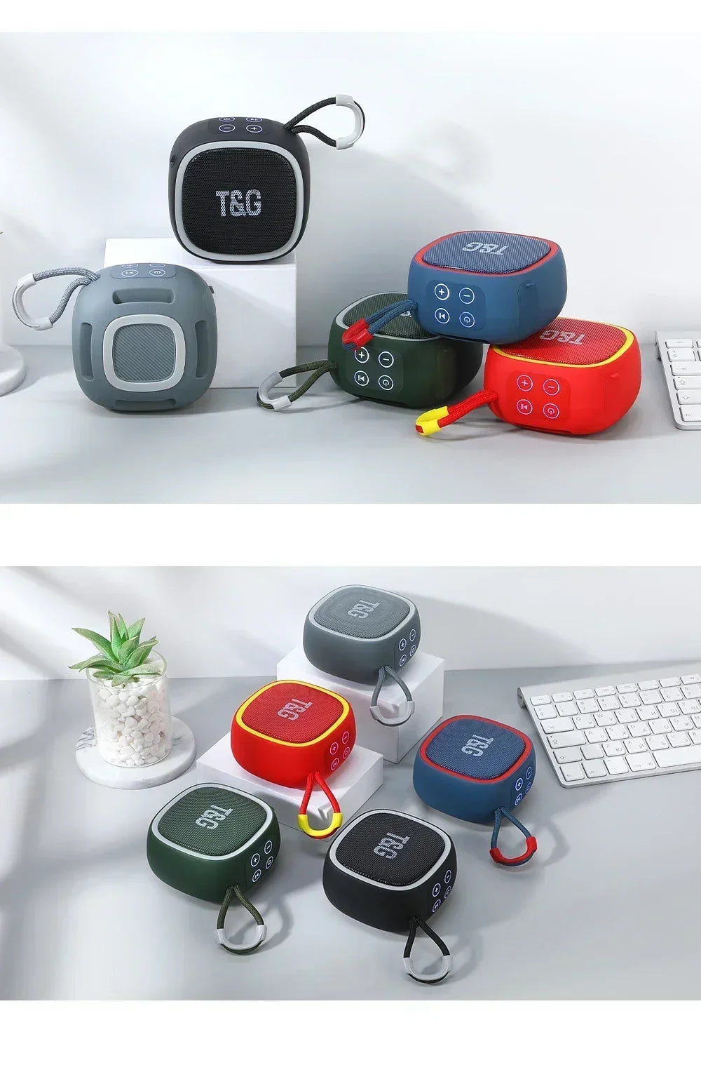 Bluetooth Speaker Mini Portable IPX4 Waterproof Wireless Loudspeaker Support TF FM Card BT TWS Stereo HIFI Sound Box Car Audio