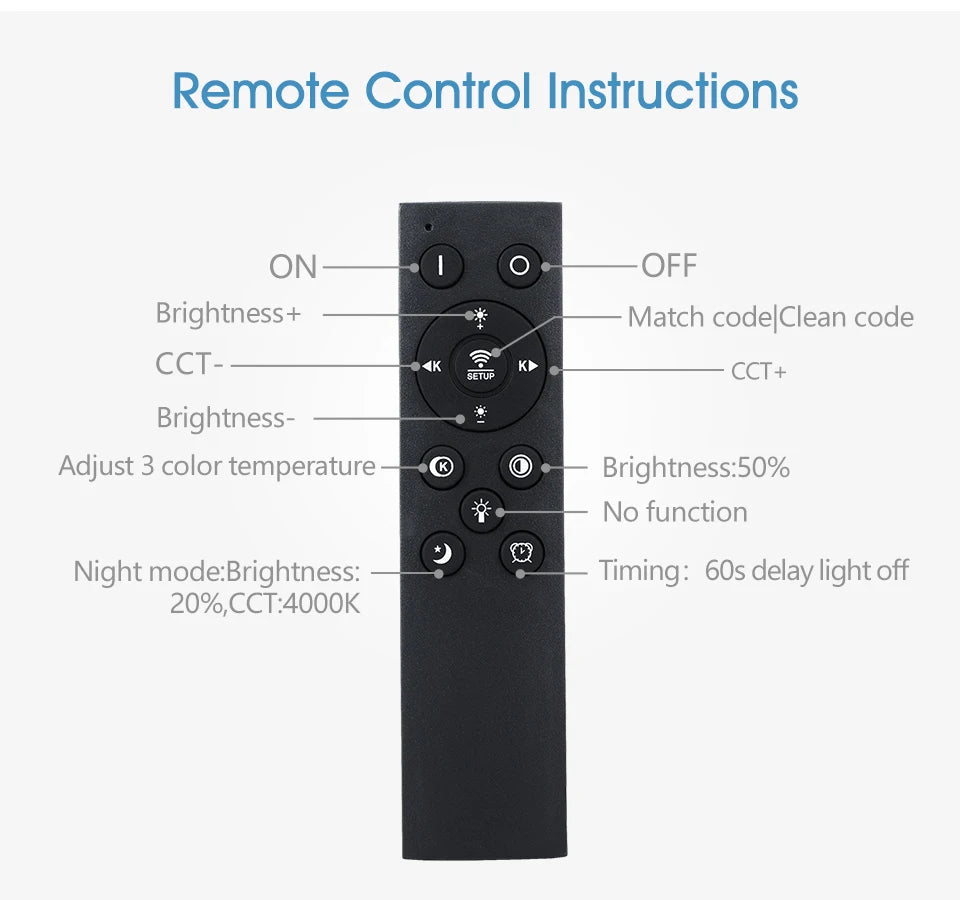 50CM Large Ceiling lamp Smart APP/ Remote Control Dimmable for Bedroom 48W Ceiling Lights AC 110/220V led lights for Living room