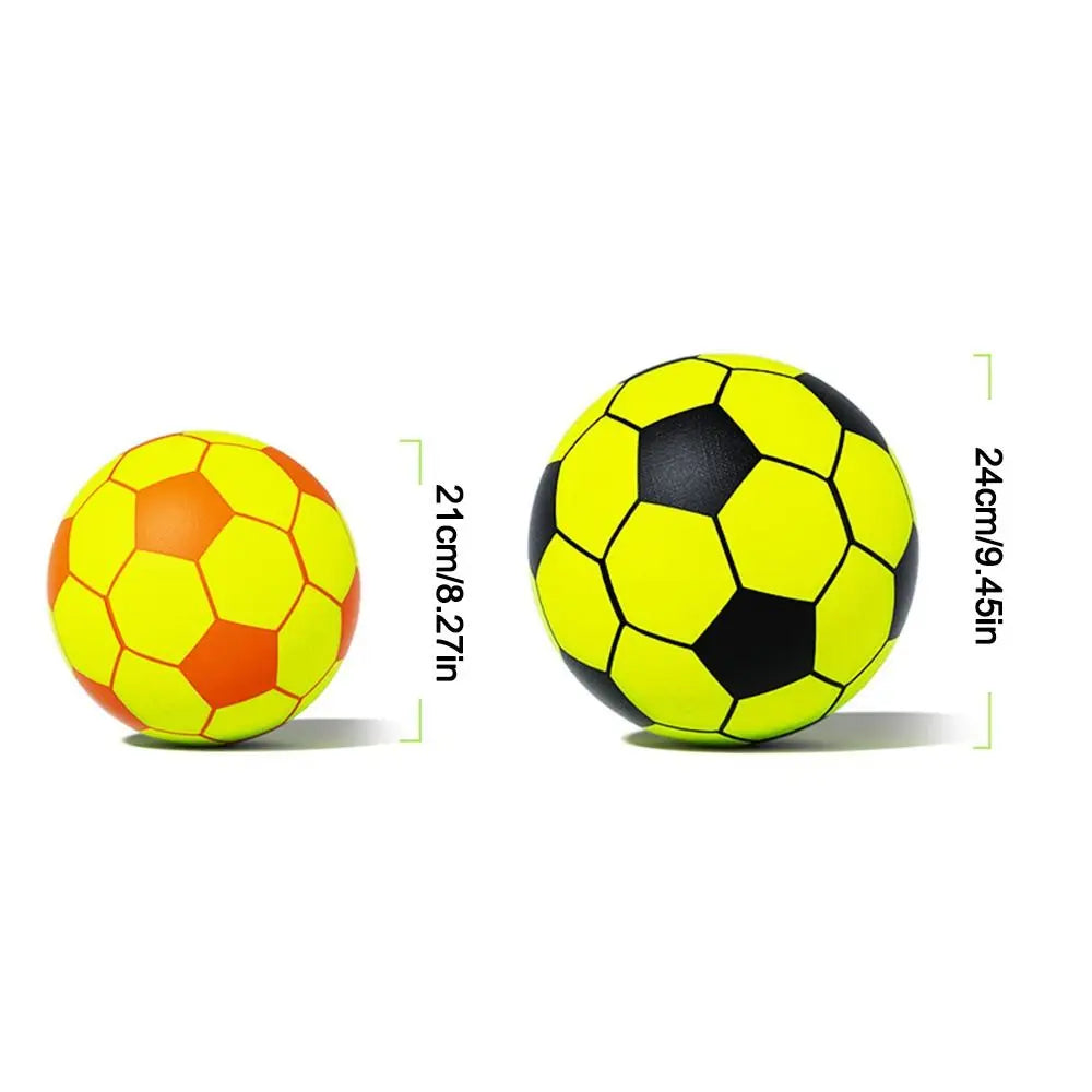 High-Elastic Silent Football Easy to Grip Lightweight Low Noise Foam Soccer Ball 21/24CM Squeezable Indoor Training Ball