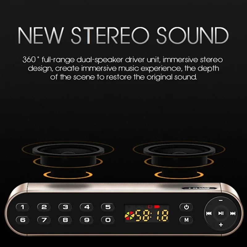 Bluetooth Speaker Usb Portable Speakers with Fm Radio Cannon Russian Steel Saber Wireless Microphone FM