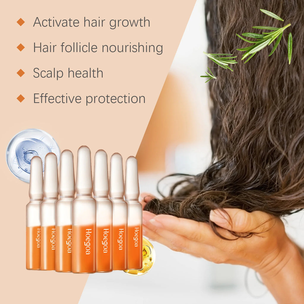 Hair Growth Serum Ampoules - Nourishing Scalp Serum for Promoting Hair Growth, Enhancing Follicle Health and Nutritive Care