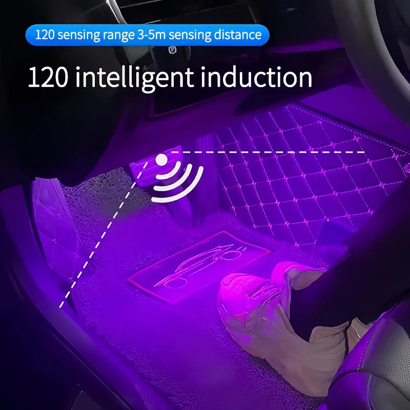 Motion Sensor Led Light 650mAH USB Rechargeable Automatic Induction Sensing Light Wireless Foot Lamp for Car Trunk Door