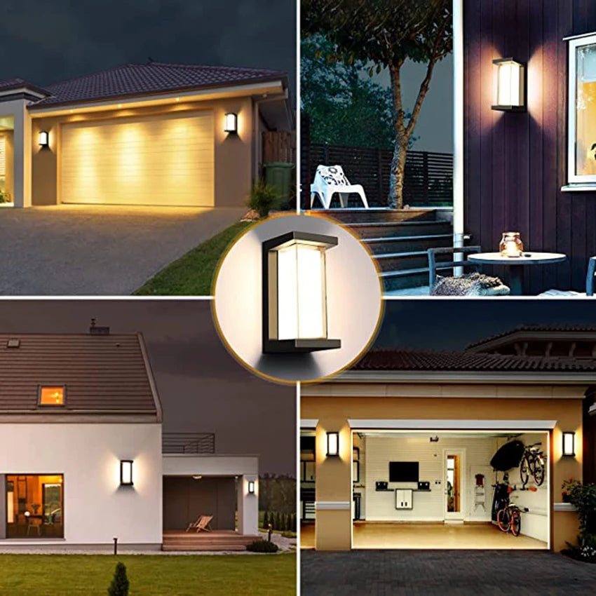 Smart WiFi LED Wall Lamp Indoor outdoor with Alexa Remote Control  RGBCW Wall Light for House Porch Front Door