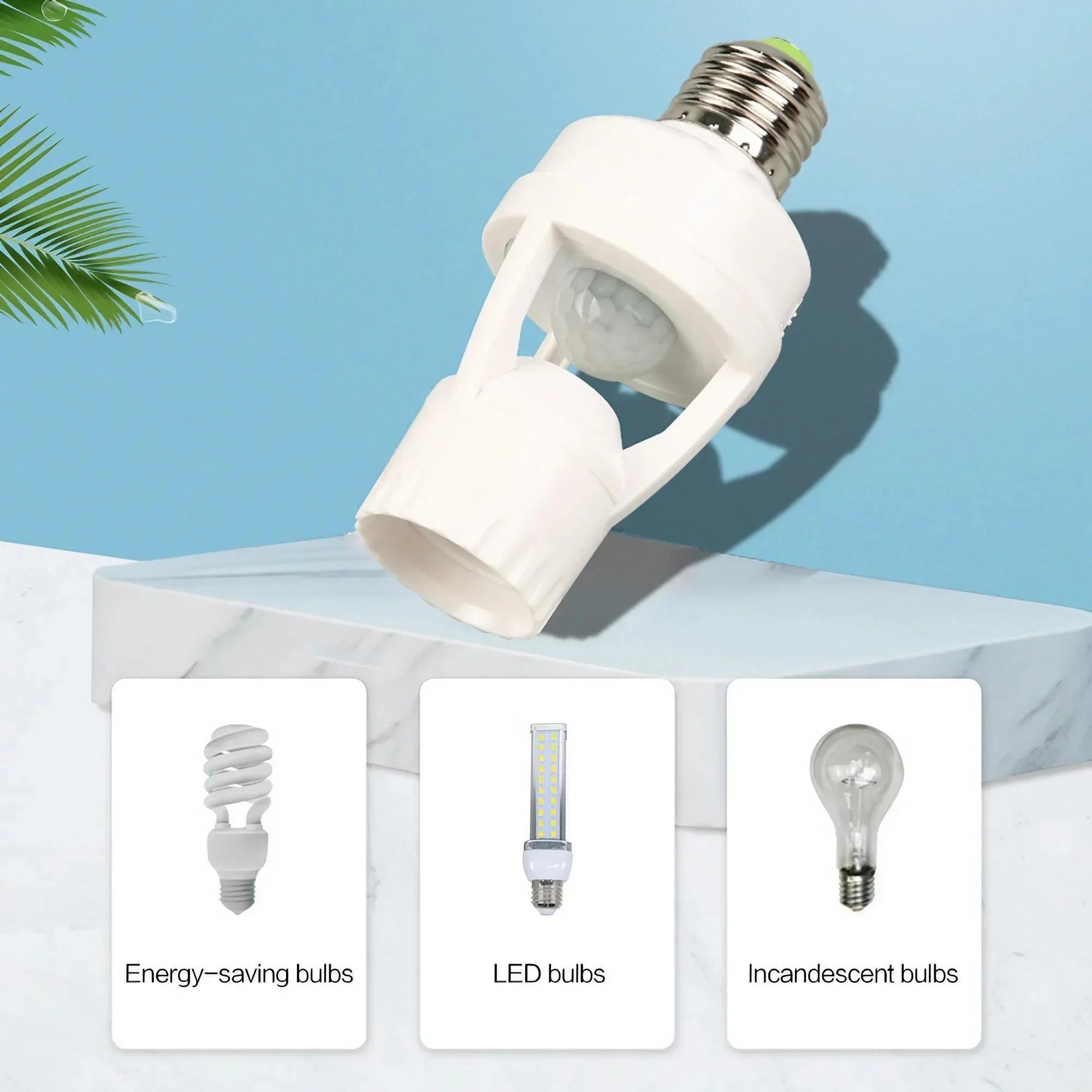 Smart E27 LED Bulb Infrared Motion Sensor Energy Efficient Adjustable Sensitivity for Home Lighting